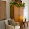 6ft. Pre-Lit Artificial Real Touch Norfolk Island Pine Garland with 35 Warm White LED Lights and Natural Look